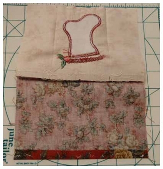 fold under a hem gift stocking